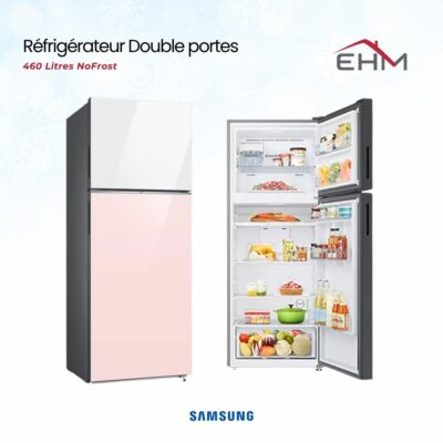 Réfrigérateur SAMSUNG RT47CB66448CEL 460 Litres NoFrost – Rose&Blanc