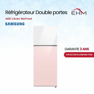 Réfrigérateur SAMSUNG RT47CB66448CEL 460 Litres NoFrost – Rose&Blanc