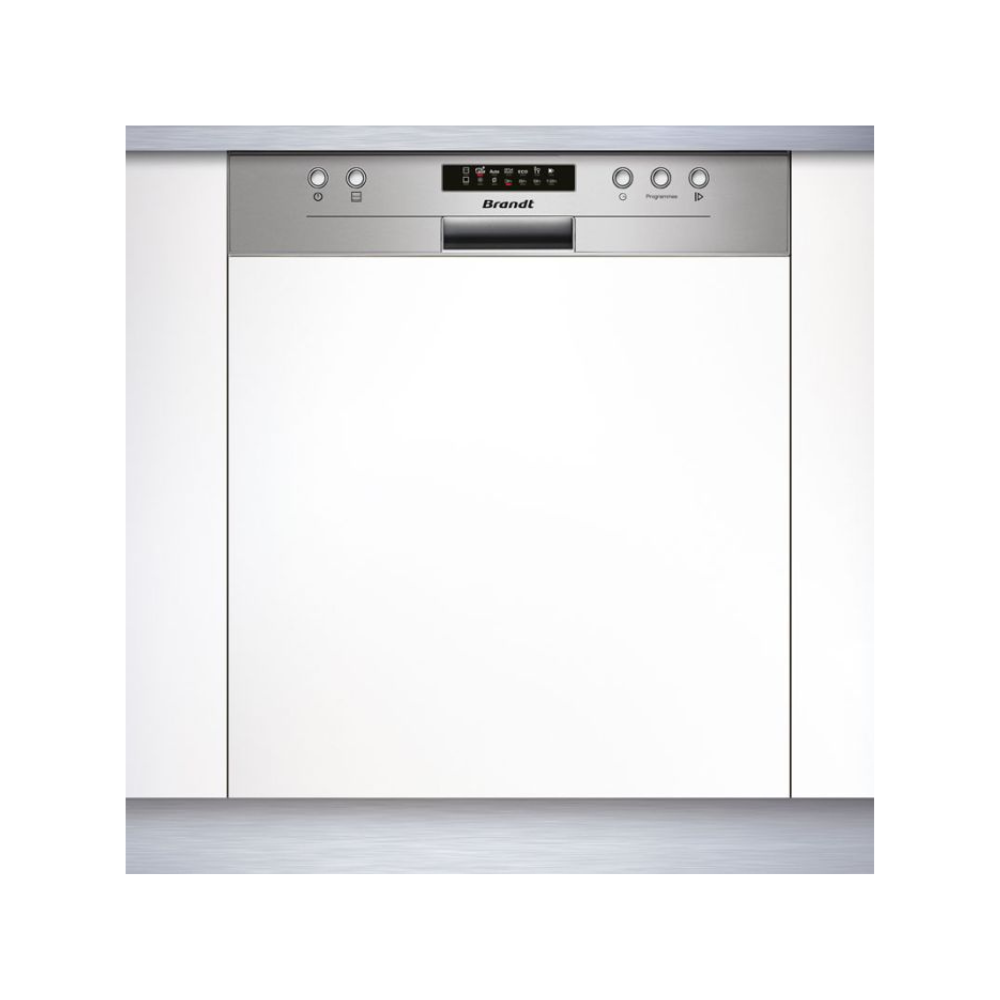 Lave Vaisselle Semi Encastrable BRANDT 14 Couverts BDB424LX - Inox