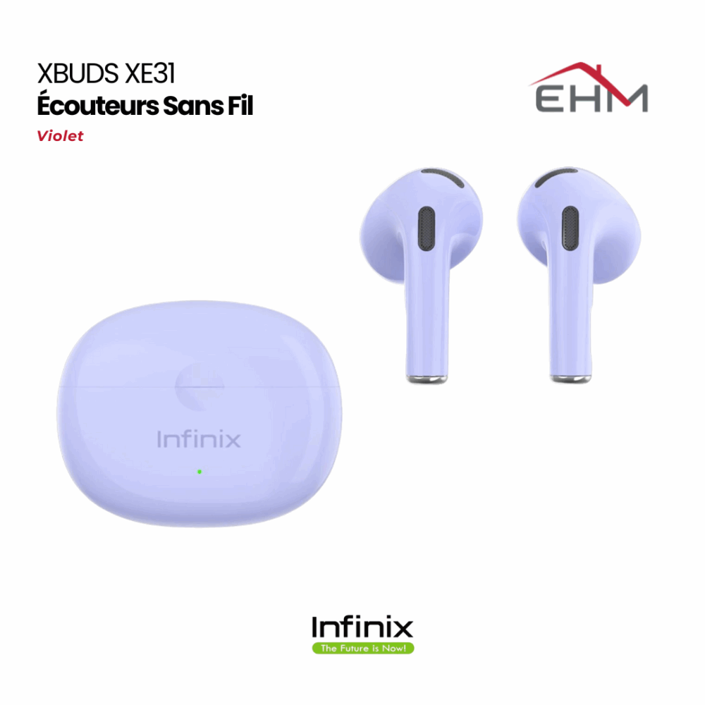 Écouteurs Sans Fil INFINIX XBUDS XE31 Bluetooth - Violet