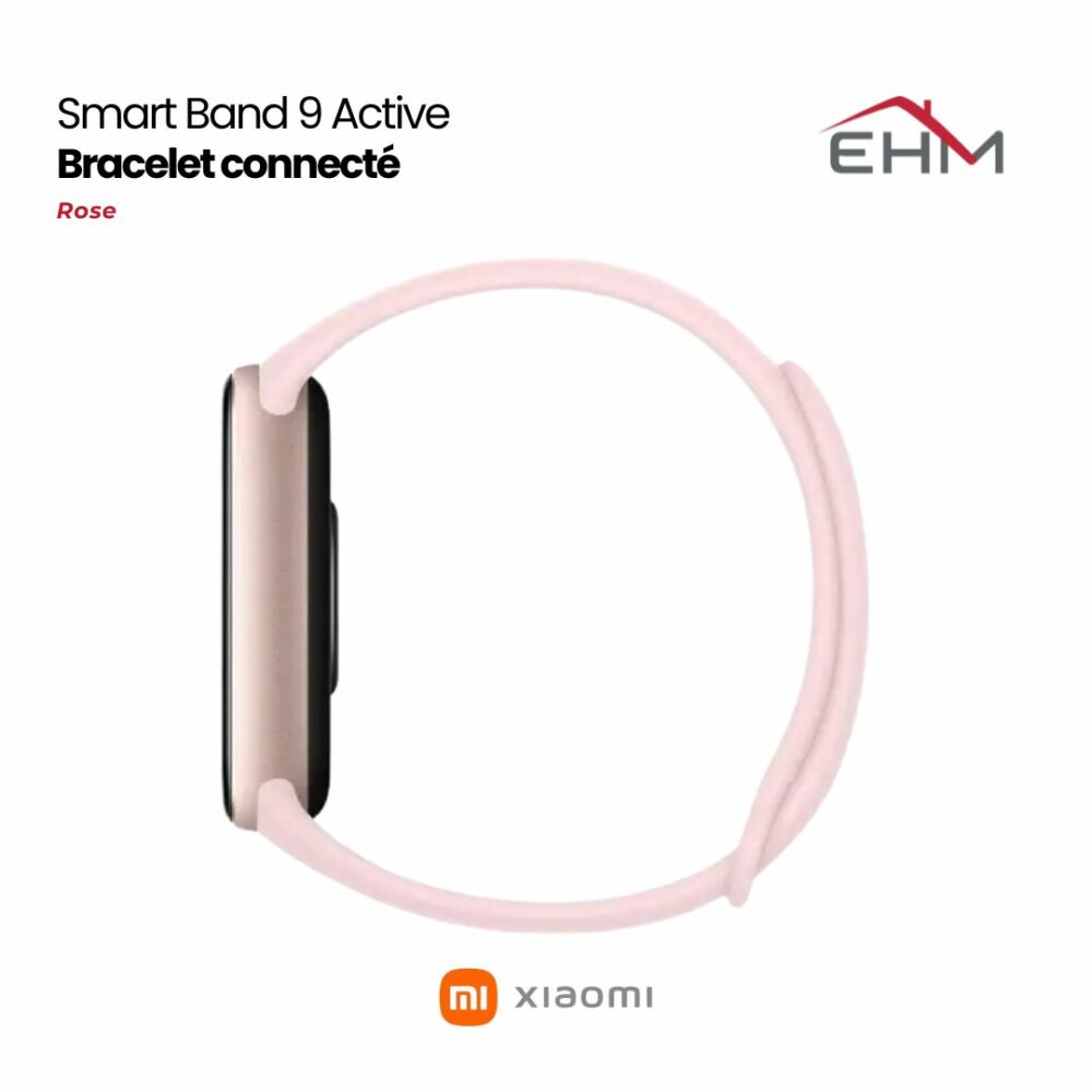 Bracelet connecté Xiaomi Smart Band 9 Active - Rose