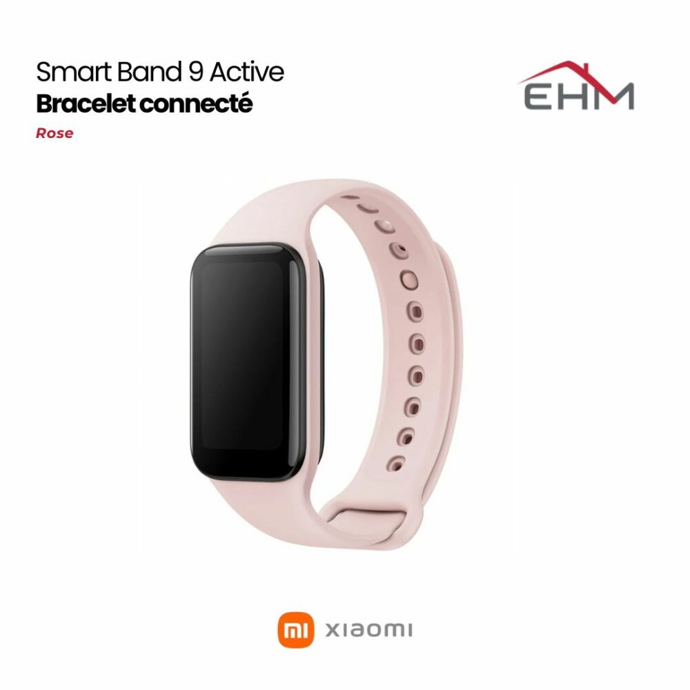 Bracelet connecté Xiaomi Smart Band 9 Active - Rose