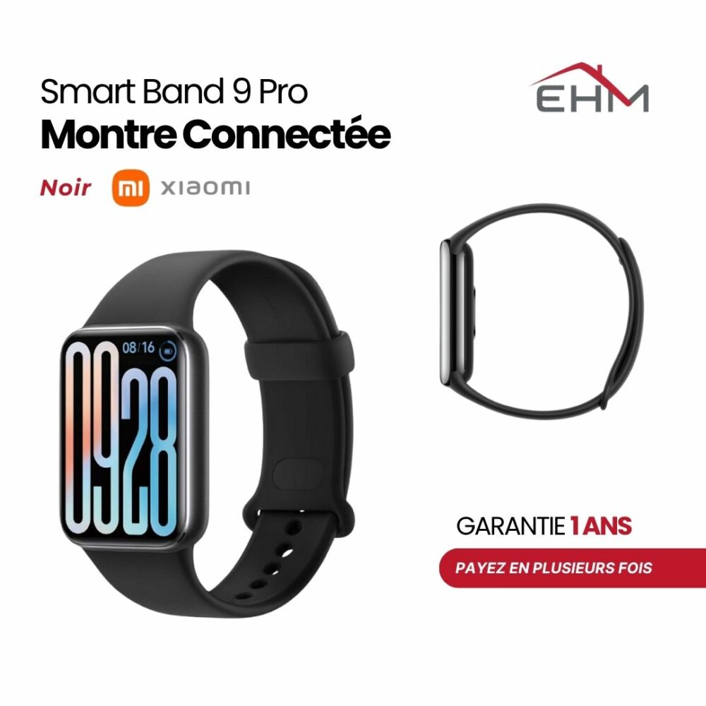Bracelet connecté Xiaomi Smart Band 9 Pro - Noir