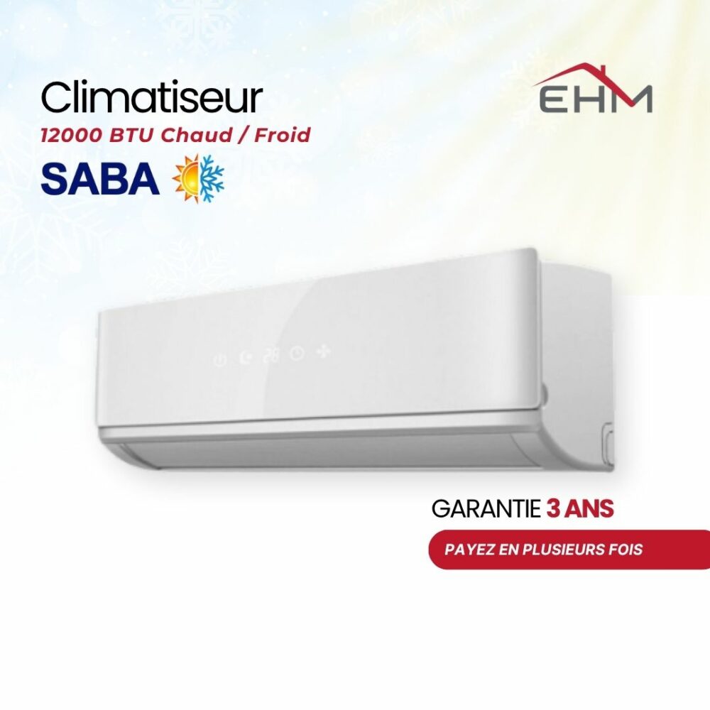 Climatiseur SABA 12000 BTU Chaud & Froid
