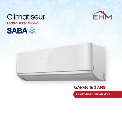 CLIMATISEUR SABA 12000 BTU FROID / Blanc / SABW12C-IW