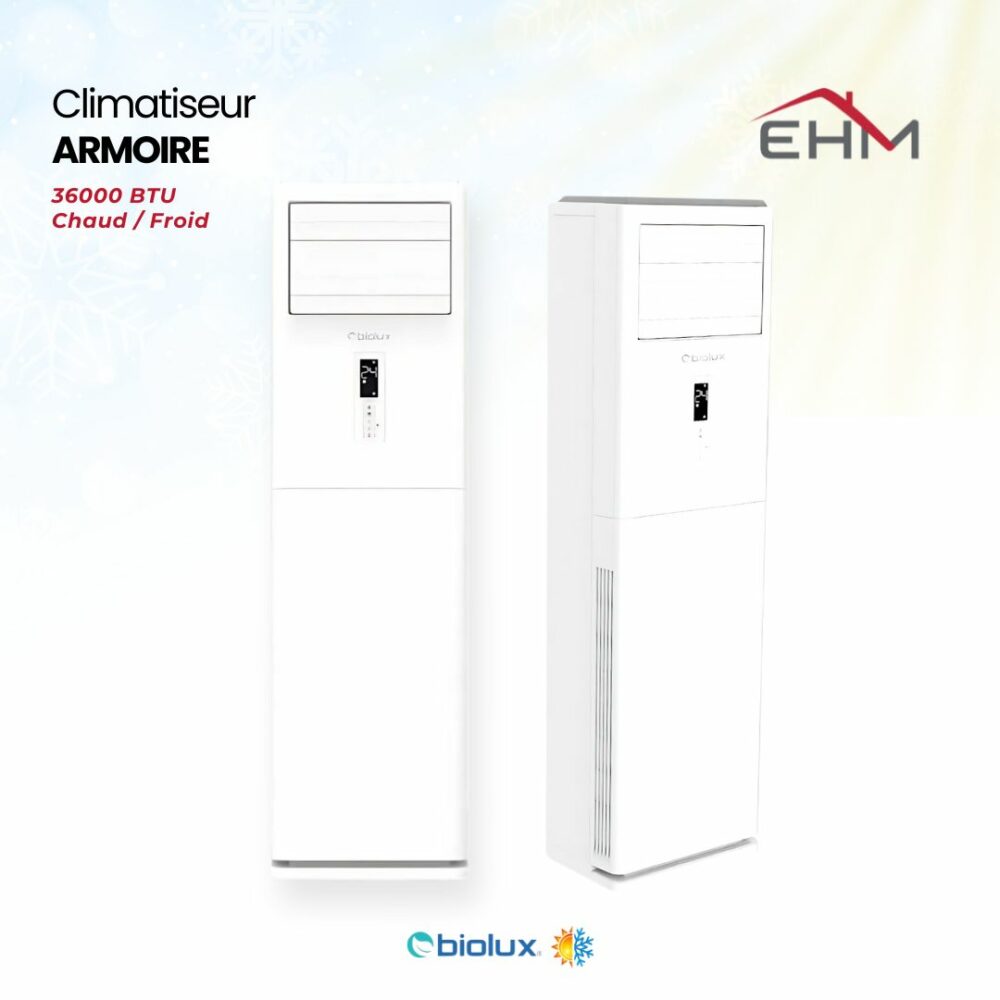 Climatiseur Armoire BIOLUX 36000BTU Chaud/Froid