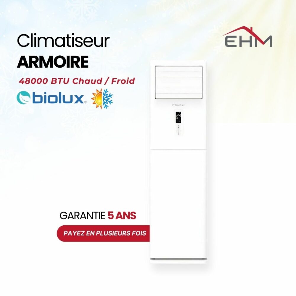 Climatiseur Armoire Biolux ECO48CF 48000BTU Chaud Froid