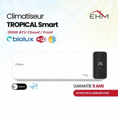 Climatiseur Biolux Chaud et Froid Tropical Smart / 12000 BTU