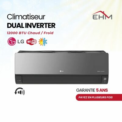 Climatiseur LG 12000 BTU ARTCOOL MIRROR UVnano WiFi / Chaud/Froid
