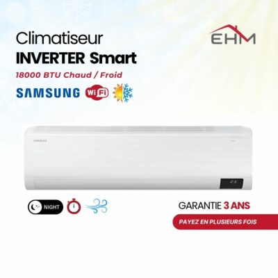 Climatiseur Samsung 18000 BTU Inverter - Chaud/Froid