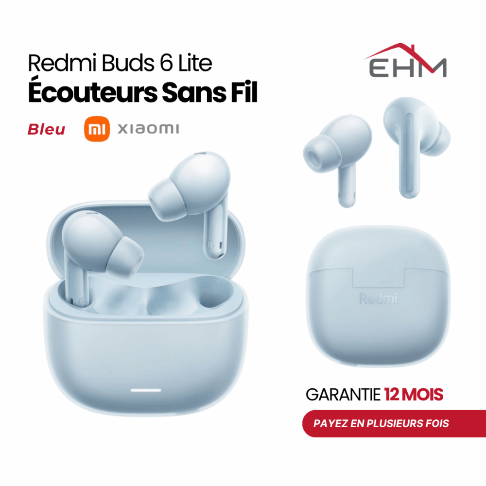 Écouteurs Sans Fil XIAOMI Redmi Buds 6 Lite - Bleu