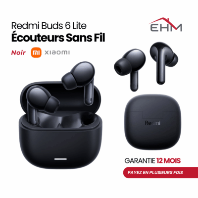 Écouteurs Sans Fil XIAOMI Redmi Buds 6 Lite - Noir