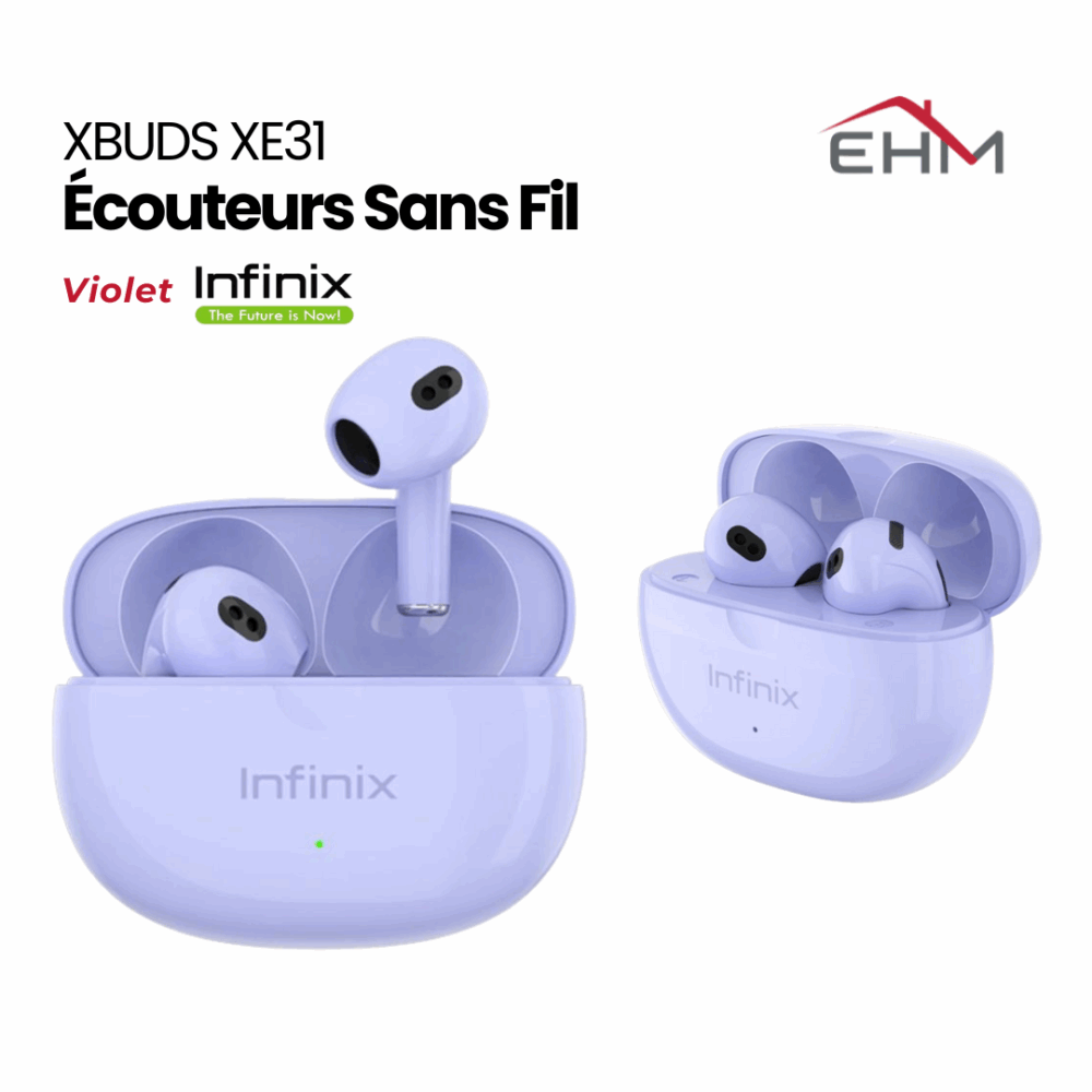 Écouteurs Sans Fil INFINIX XBUDS XE31 Bluetooth - Violet