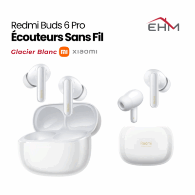 Écouteurs Sans Fil XIAOMI Redmi Buds 6 Pro - Glacier Blanc