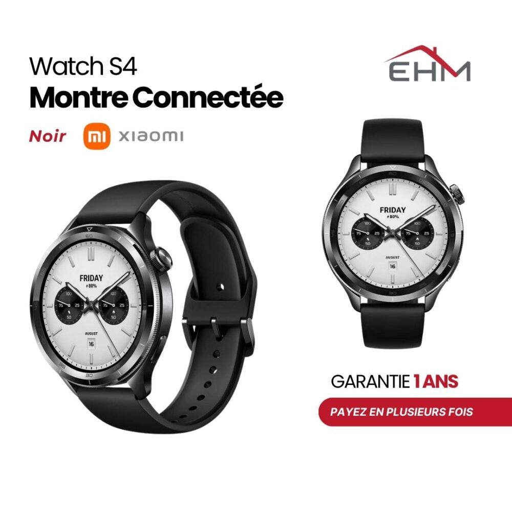 Montre Connectée XIAOMI Watch S4 - Noir