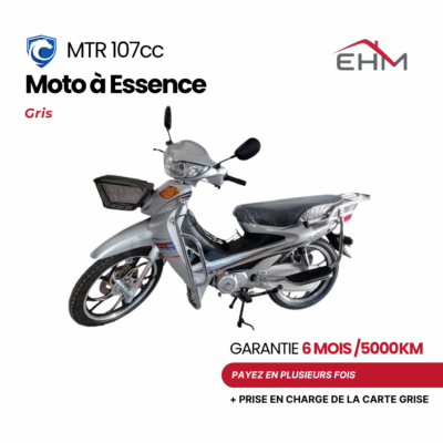 Moto à Essence UNISCOOT MTR 107CC Monocylindre 4 Temps - Gris
