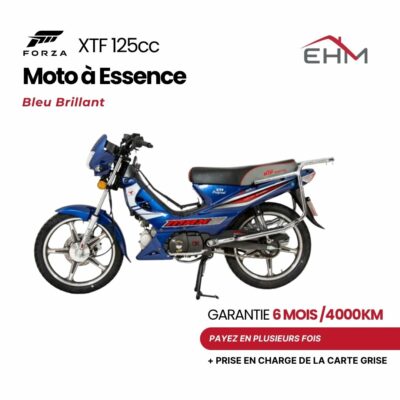 Moto à Essence FORZA XTF 125cc Monocylindre - Bleu Brillant