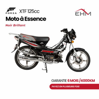 Moto à Essence FORZA XTF 125cc Monocylindre - Noir Brillant