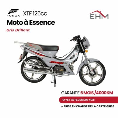 Moto à Essence FORZA XTF 125cc Monocylindre - Gris Brillant