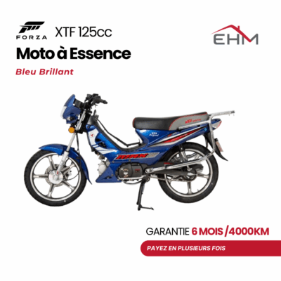 Moto à Essence FORZA XTF 125cc Monocylindre - Bleu Brillant