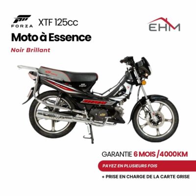 Moto à Essence FORZA XTF 125cc Monocylindre - Noir Brillant