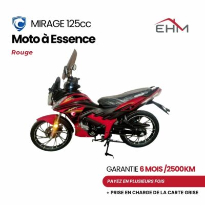 Moto UNISCOOT MIRAGE 125CC - Rouge