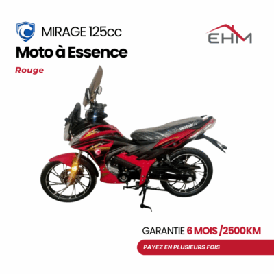 Moto UNISCOOT MIRAGE 125CC - Rouge
