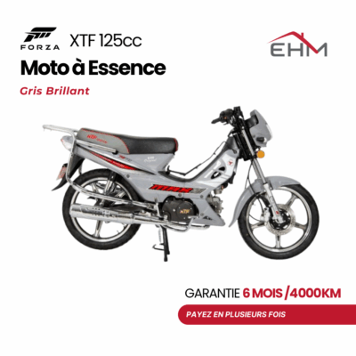 Moto à Essence FORZA XTF 125cc Monocylindre - Gris Brillant