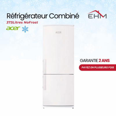 Réfrigérateur Combiné ACER GS373LXW 373Litres NoFrost - Blanc