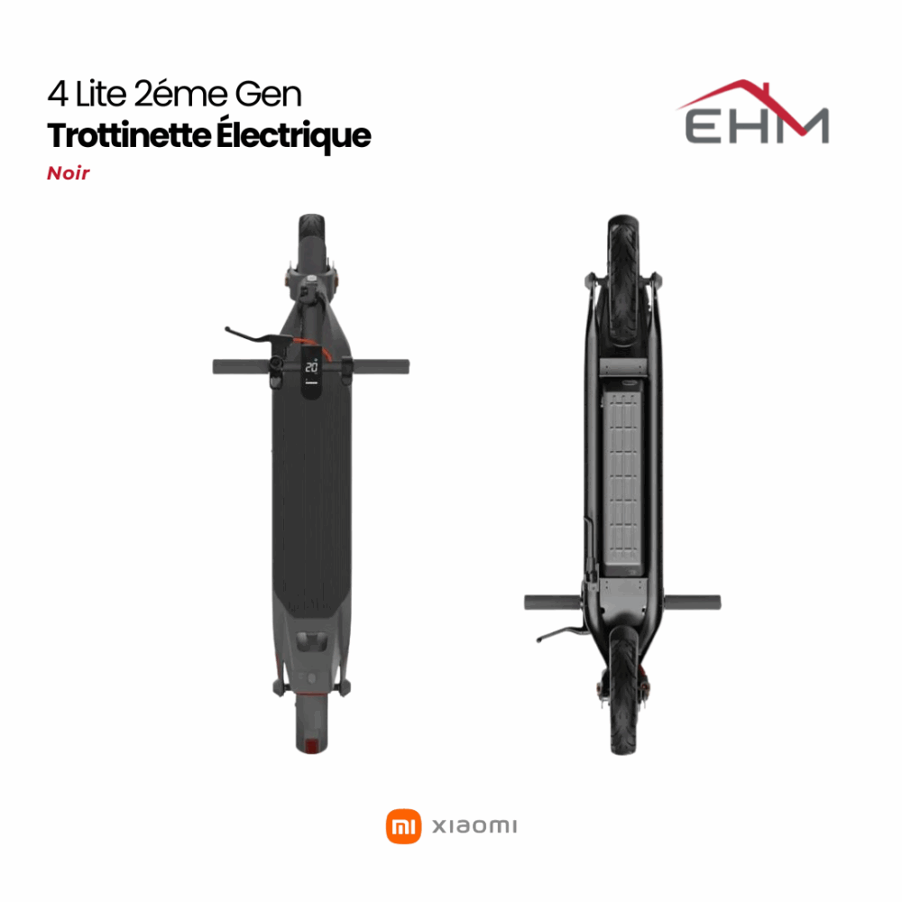 Trottinette Électrique XIAOMI 4 Lite 2éme Gen - Noir