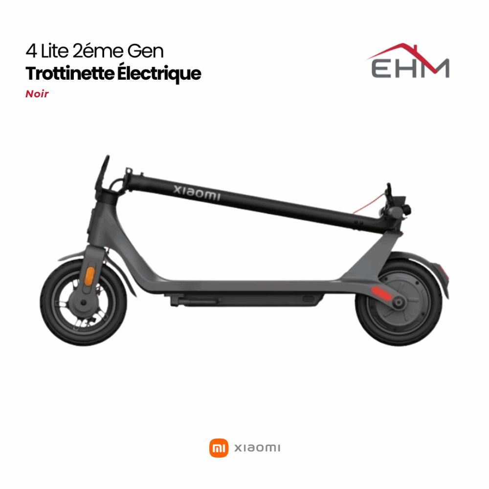 Trottinette Électrique XIAOMI 4 Lite 2éme Gen - Noir