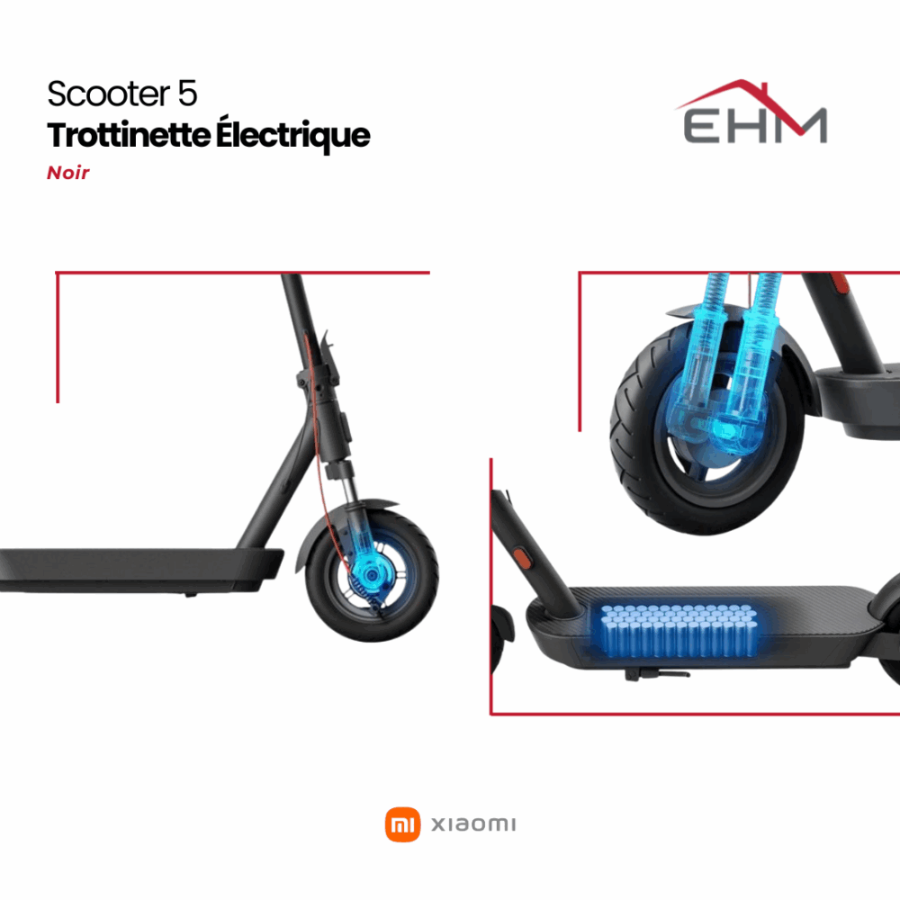 Trottinette Électrique Xiaomi Scooter 5 - Noir