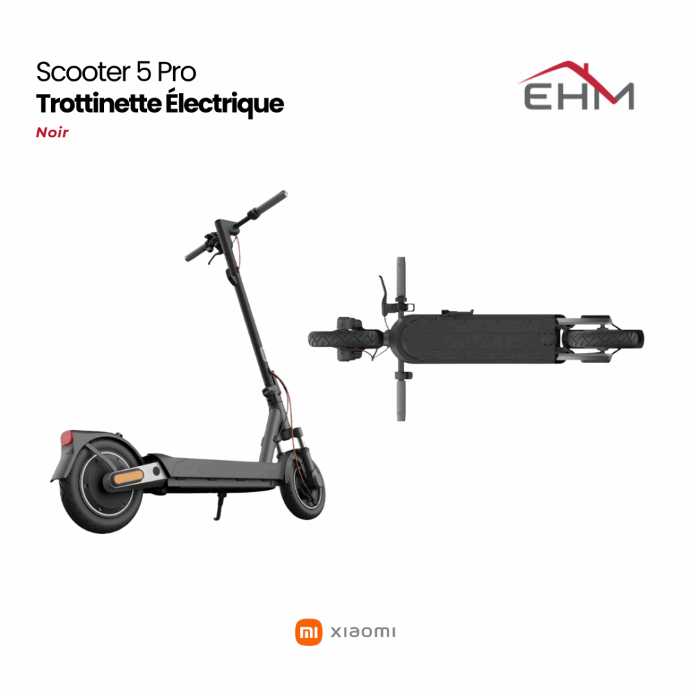 Trottinette Électrique Xiaomi Scooter 5 PRO - Noir