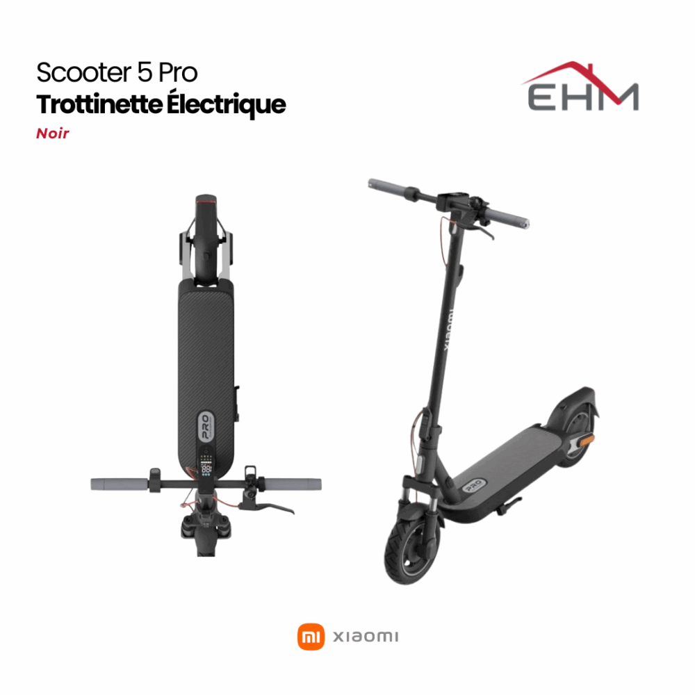 Trottinette Électrique Xiaomi Scooter 5 PRO - Noir
