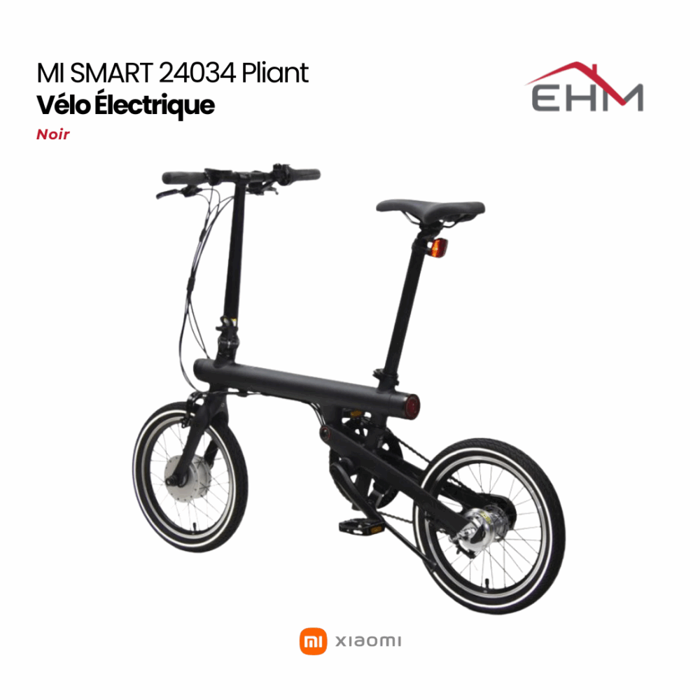 Vélo Électrique XIAOMI MI SMART 24034 Pliant - Noir