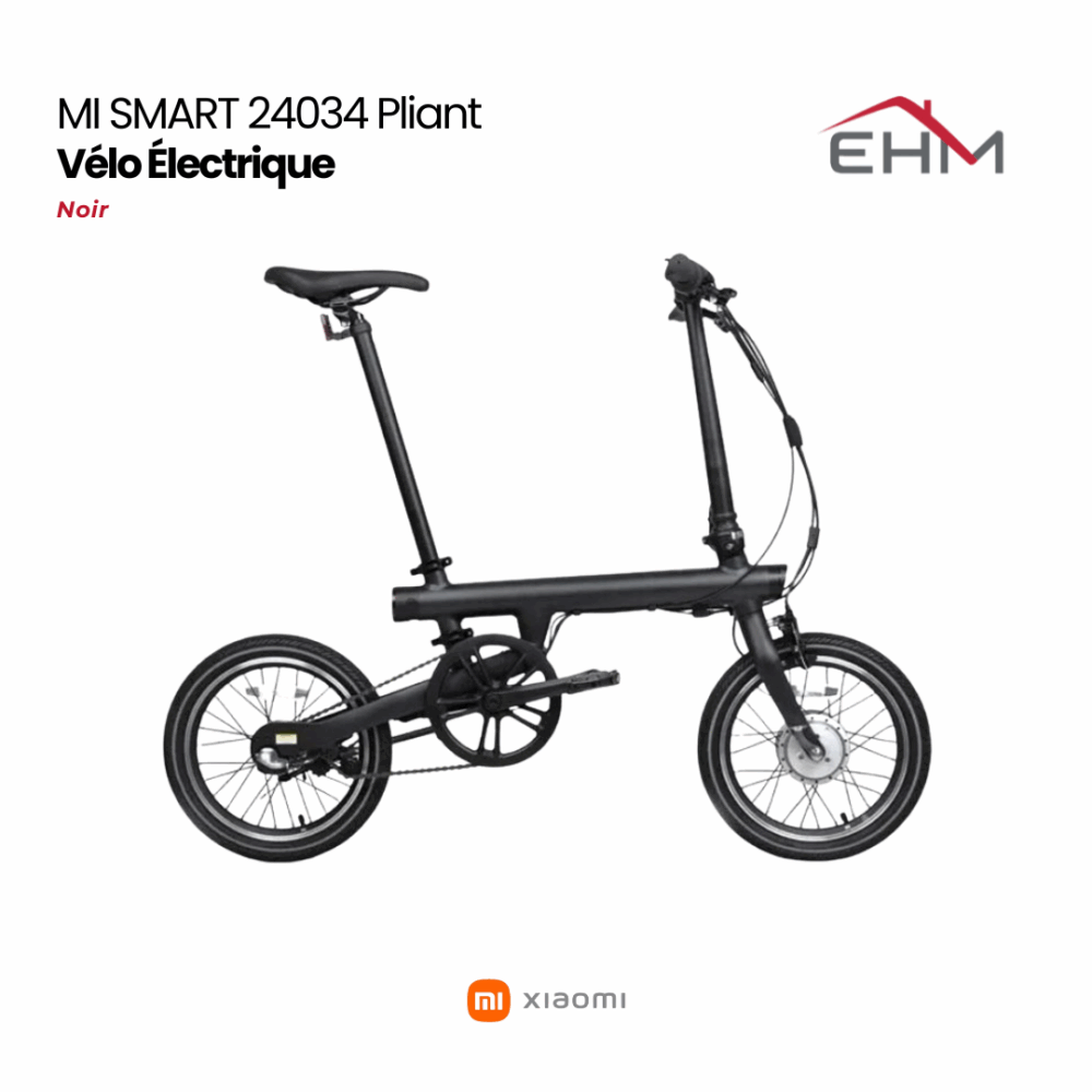 Vélo Électrique XIAOMI MI SMART 24034 Pliant - Noir