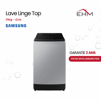 Lave Linge Top SAMSUNG WA11CG5441BYNQ 11Kg - Gris