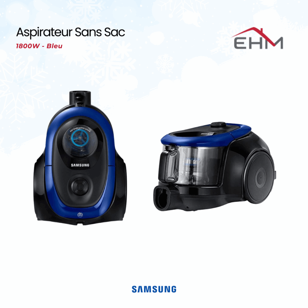 Aspirateur Sans Sac SAMSUNG SC18M2120SB 1800W - Bleu