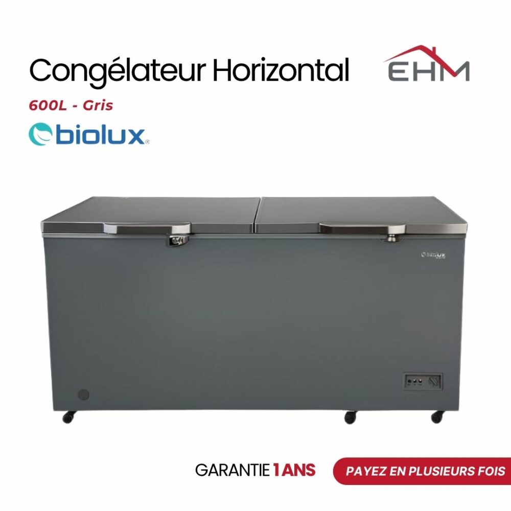 Congélateur Horizontal BIOLUX MOD-CR60S 600 Litres - Gris