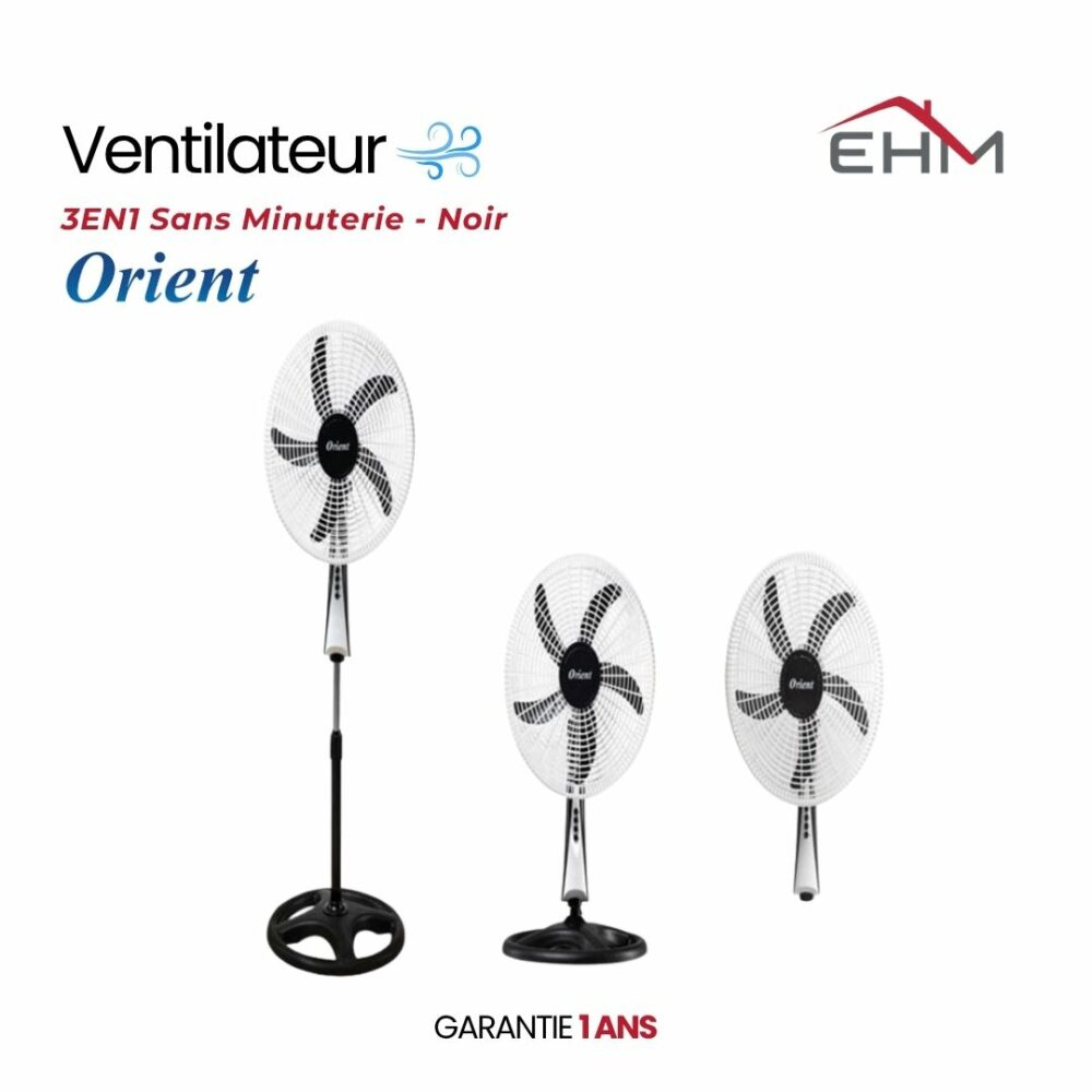 3EN1 Sans Minuterie - Noir