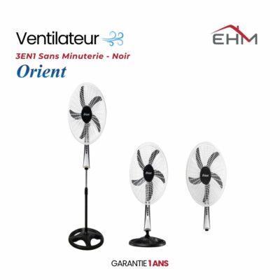 3EN1 Sans Minuterie - Noir