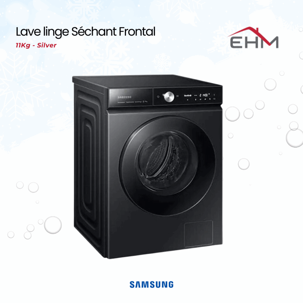 Lave linge Séchant Frontal SAMSUNG WD11D7B85GBM 11Kg - Silver