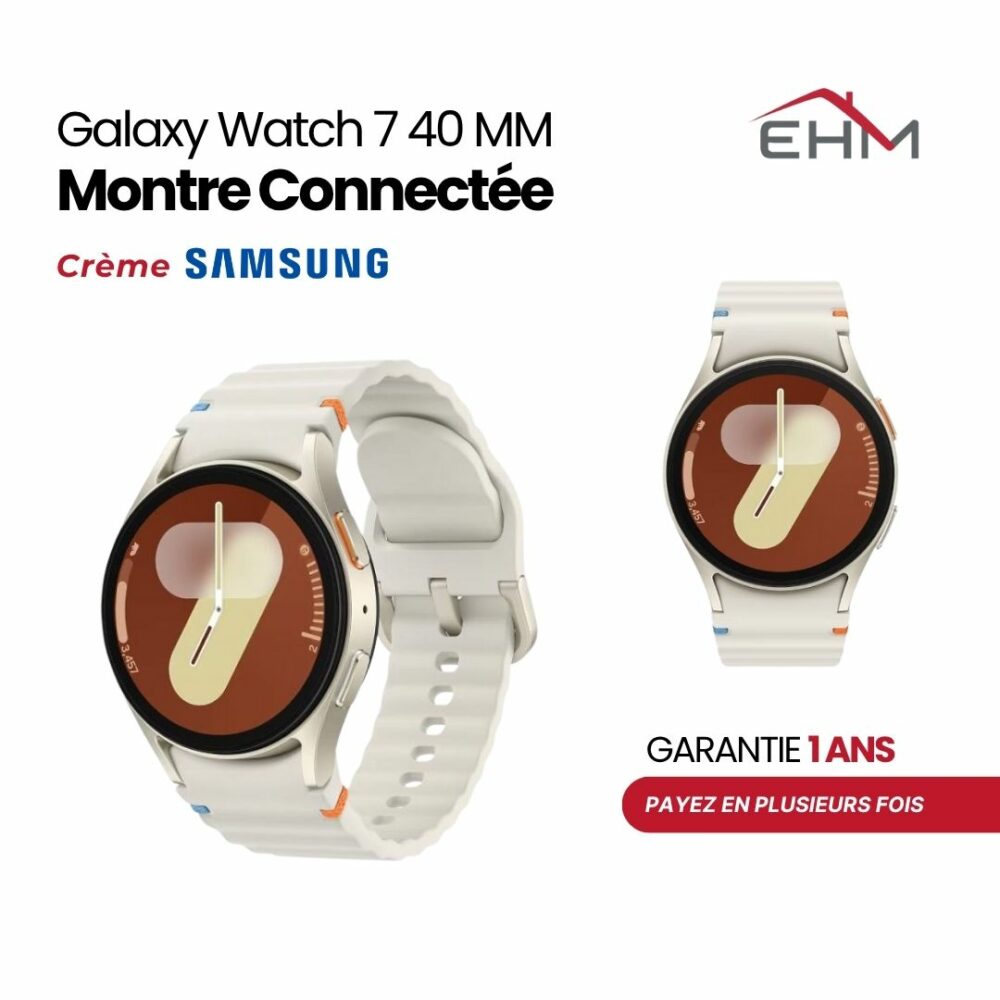Montre Connectée SAMSUNG Galaxy Watch 7 40 MM - Créme