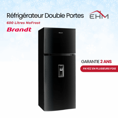 Réfrigérateur BRANDT BD6010NWB 600 Litres NoFrost - Noir