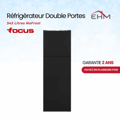 Réfrigérateur FOCUS F3460B 343 Litres NoFrost - Noir