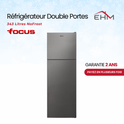 Réfrigérateur FOCUS F3460G 343 Litres NoFrost - Dark Silver