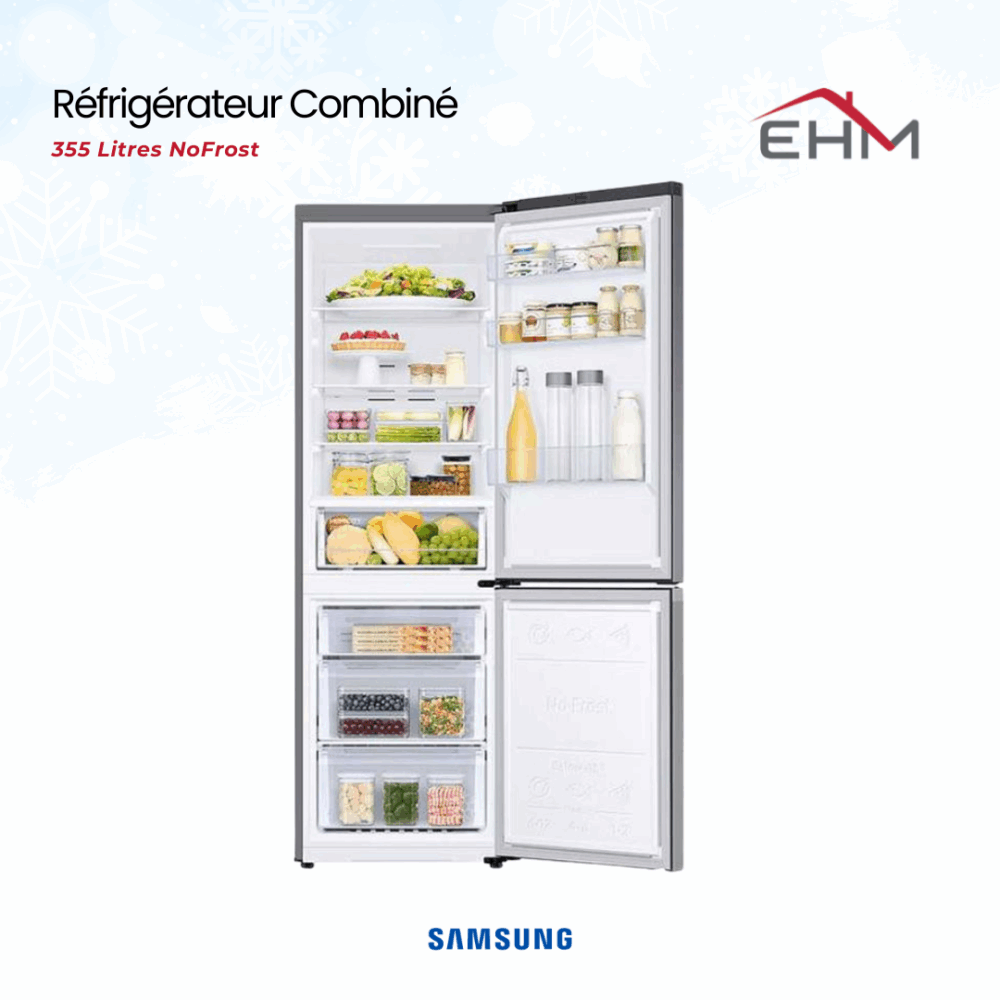 Réfrigérateur Combiné SAMSUNG RB34C600ES9 355L NoFrost