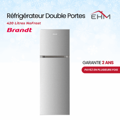 Réfrigérateur BRANDT BD4410SS 420 Litres NoFrost - Silver