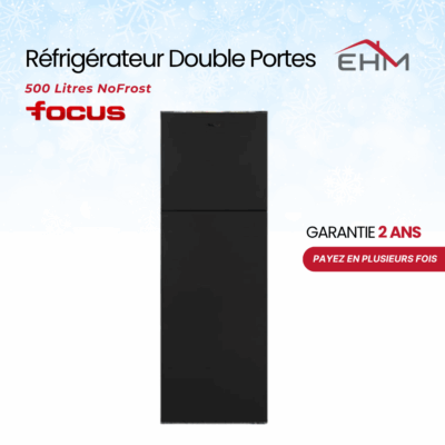 Réfrigérateur FOCUS F5070B 500 Litres NoFrost - Noir