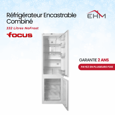 Réfrigérateur Encastrable Combiné FOCUS Line FILO3200 NoFrost - Blanc